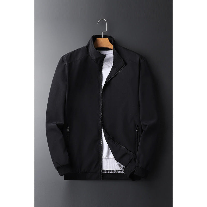 Herren Leichte Softshell-Blousonjacke mit Stehkragen, Reißverschlusstaschen und gerippten Bündchen Nord Taschen