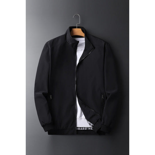 Herren Leichte Softshell-Blousonjacke mit Stehkragen, Reißverschlusstaschen und gerippten Bündchen Nord Taschen