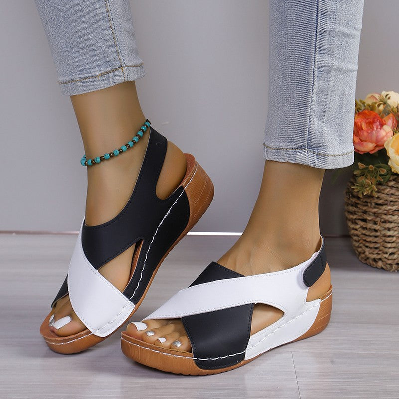 Damen Komfort-Sandalen mit anatomisch geformtem Fußbett und rutschfester Sohle