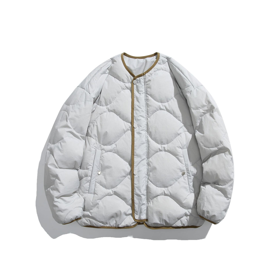 Unisex Boxy gesteppte Liner‑Jacke im Oversize‑Stil mit Rundhalsausschnitt Nord Taschen