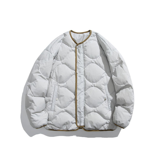 Unisex Boxy gesteppte Liner‑Jacke im Oversize‑Stil mit Rundhalsausschnitt Nord Taschen