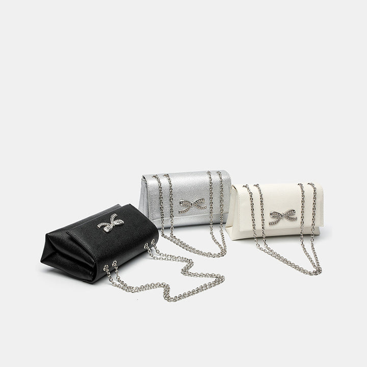 Damen Clutch-Tasche mit funkelndem Kristallverzierung Nord Taschen