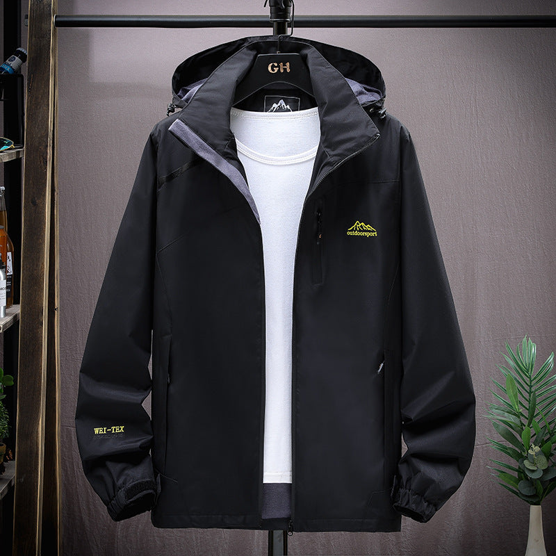 Damen Leichte Wasserabweisende Outdoorjacke mit Kapuze, Brustreißverschluss und verstellbaren Bündchen Nord Taschen