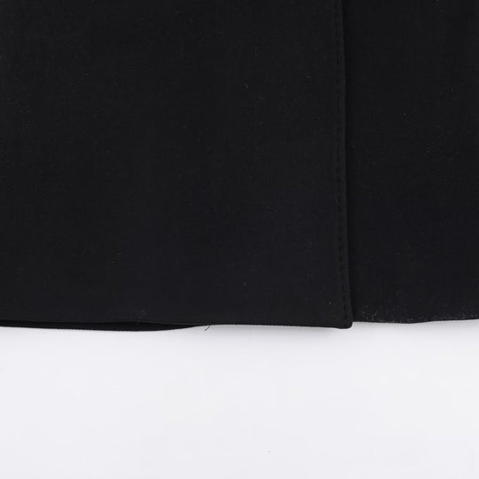 Damen Longline-Mantel mit breitem Revers und Bindegürtel Nord Taschen