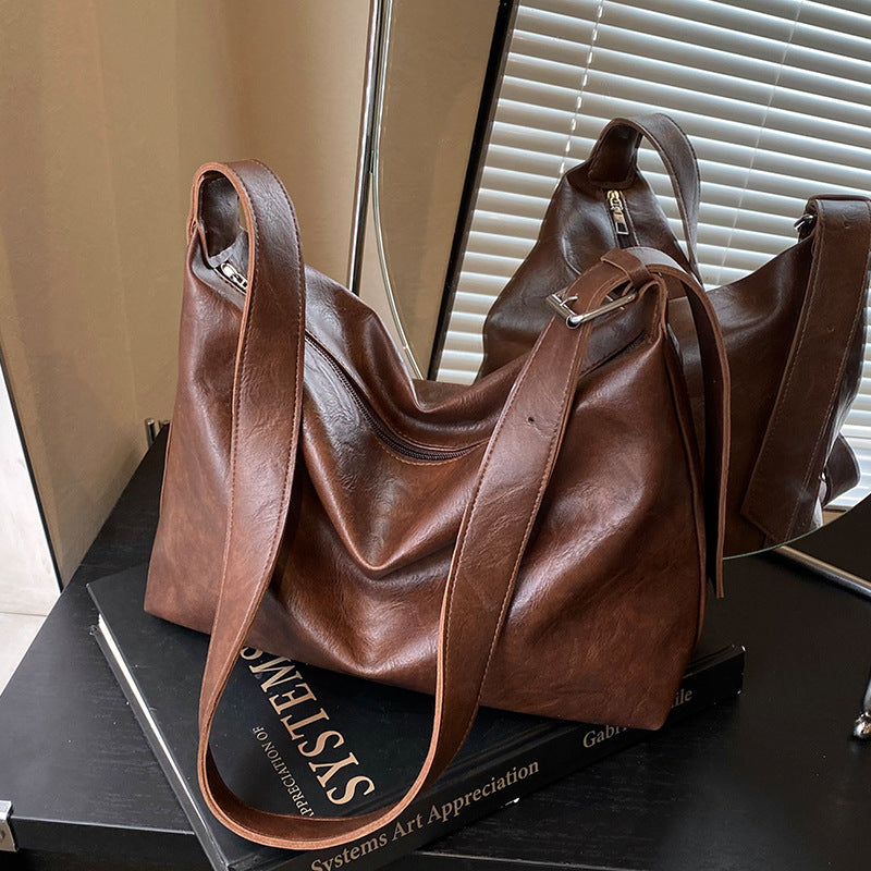 Damen große Ledertasche mit praktischem Design Nord Taschen