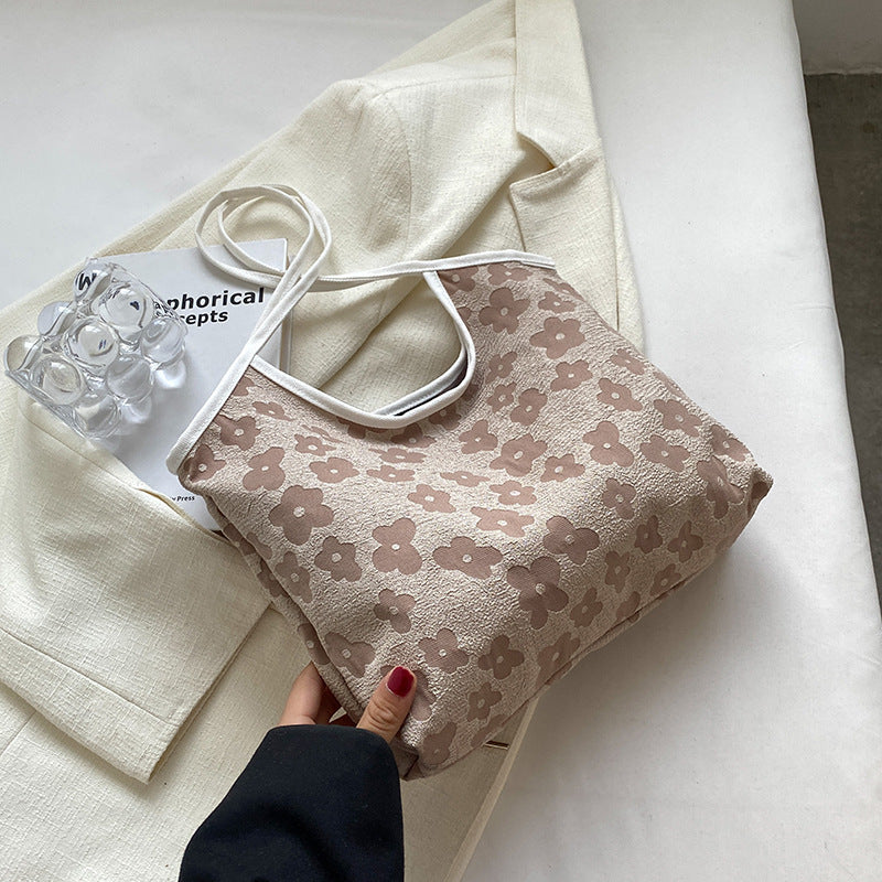 Damen stilvolle Tragetasche mit floralem Strukturdesign Nord Taschen