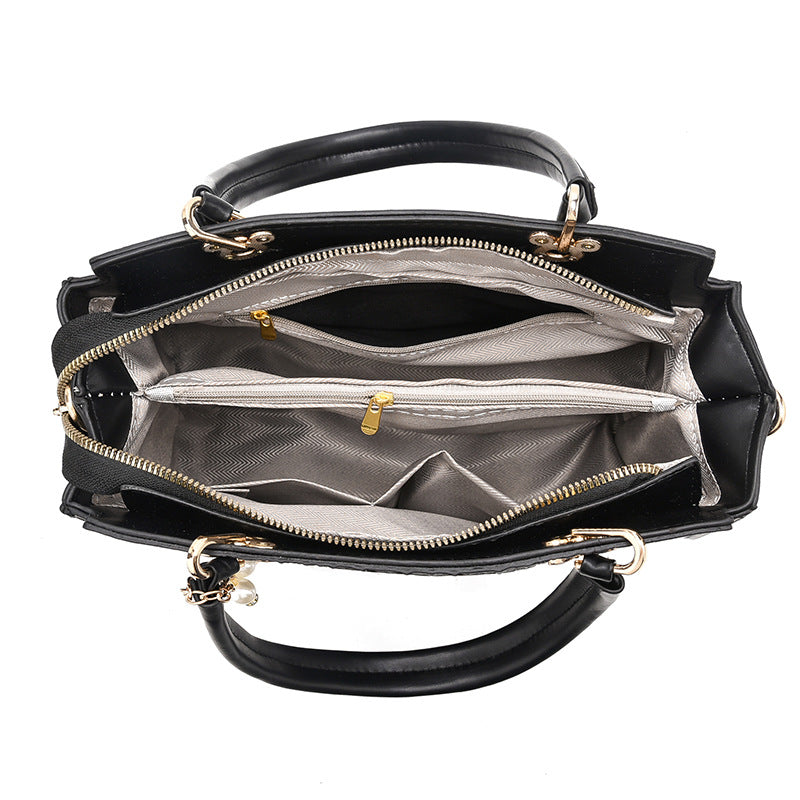 Damen stilvolle Handtasche mit eleganter Prägung Nord Taschen