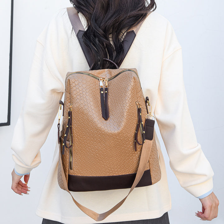 Damen eleganter Rucksack mit trendigem Schlangenleder-Design Nord Taschen