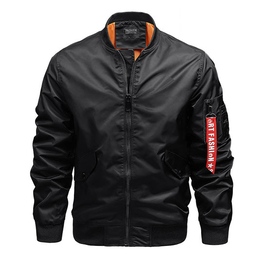 Herren leichtes Pilotblouson aus Hightech‑Nylon mit Ärmel‑Organizer und kontrastierendem Innenfutter Nord Taschen
