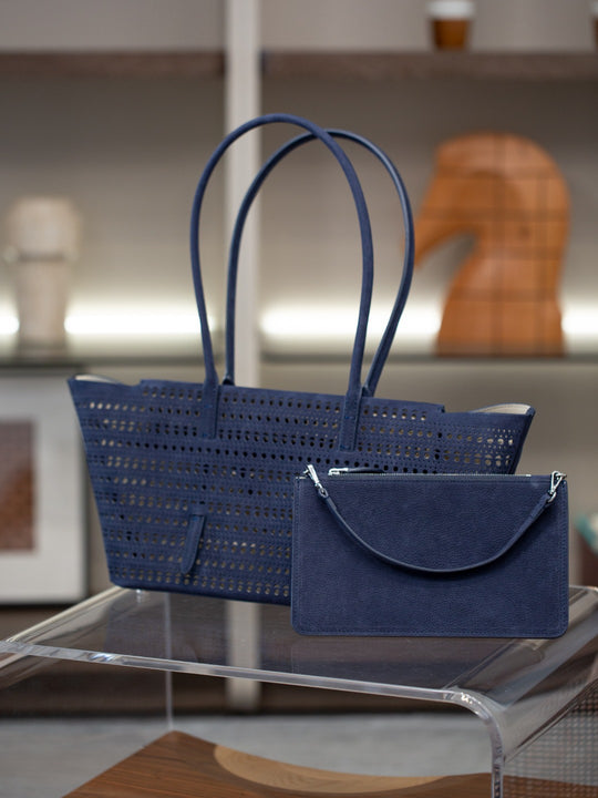 Damen geräumige und luftige Shopper-Tasche mit abnehmbarem Kosmetiktäschchen Nord Taschen