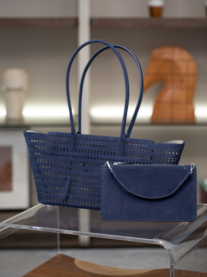 Damen geräumige und luftige Shopper-Tasche mit abnehmbarem Kosmetiktäschchen Nord Taschen