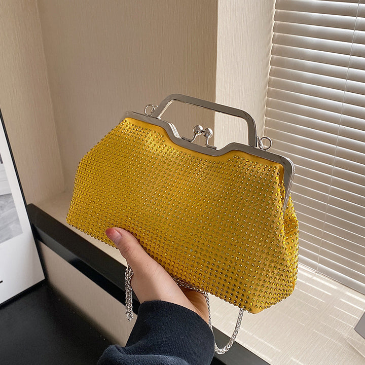 Damen elegante Clutch-Tasche aus funkelndem Strass Nord Taschen