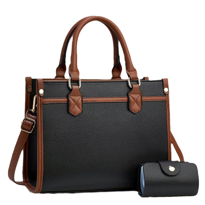 Damen elegante Handtasche mit praktischen Fächern und abnehmbarer Clutch Nord Taschen