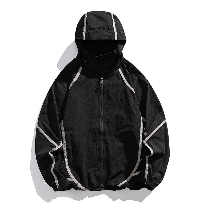Unisex Weite Ripstop-Hose im Balloon‑Schnitt mit Tunnelzugbund und Utility‑Taschen Nord Taschen