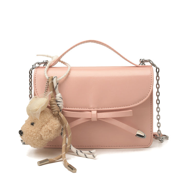 Damen elegante Mini-Handtasche mit niedlichem Anhänger Nord Taschen