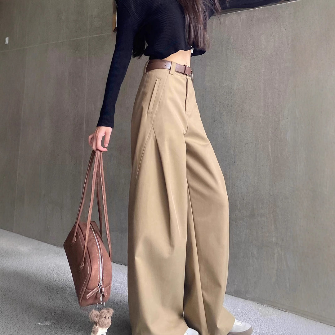 Damen Modische und lässige Hochtausende Hose Nord Taschen
