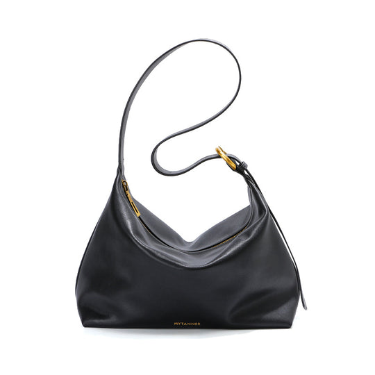 Damen Hobo Tasche aus luxuriösem Glattleder mit goldenen Akzenten Nord Taschen