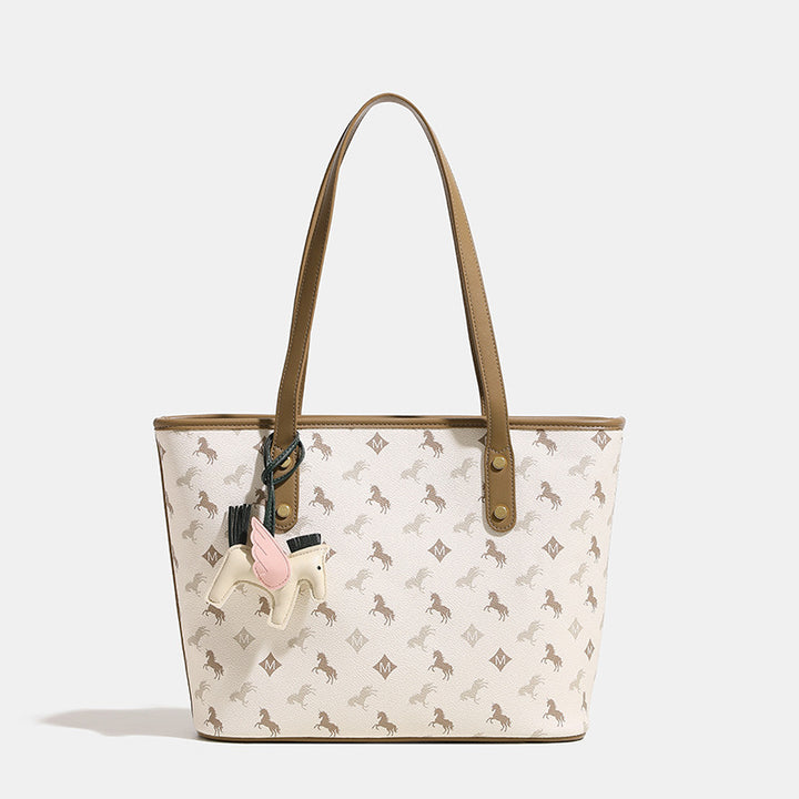 Damen Freizeit Tote-Tasche mit verspieltem Design und abnehmbarer Anhänger Nord Taschen