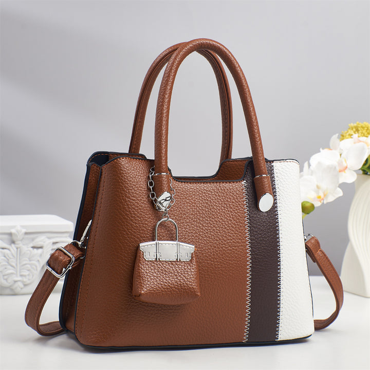 Damen hochwertige Umhängetasche mit elegantem Patchwork-Design Nord Taschen