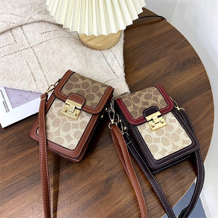 Damen crossbody Tasche mit dekorativem Klappenverschluss Nord Taschen