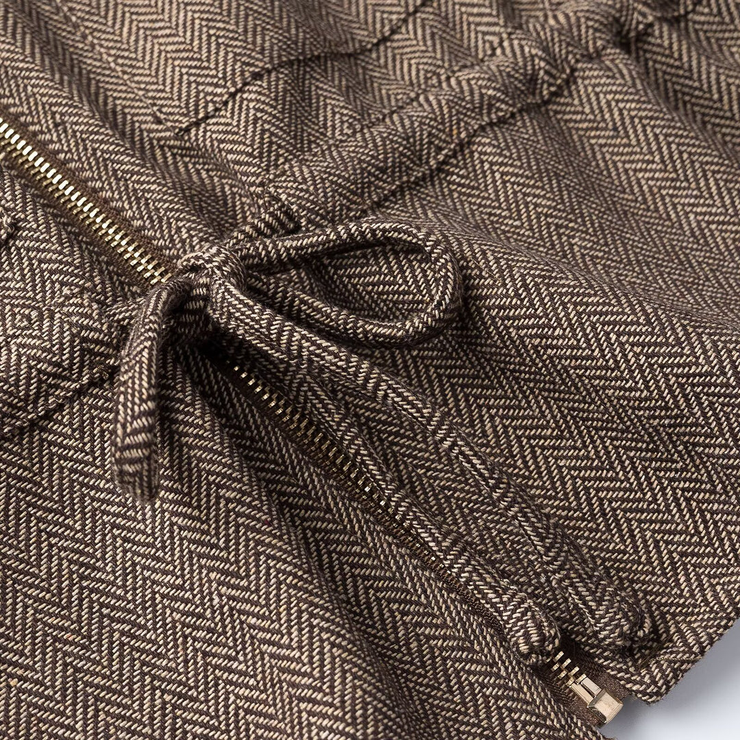 Damen Kurzärmelige Taillierte Übergangsjacke mit Reißverschluss, Tunnelzug und aufgesetzten Brusttaschen Nord Taschen