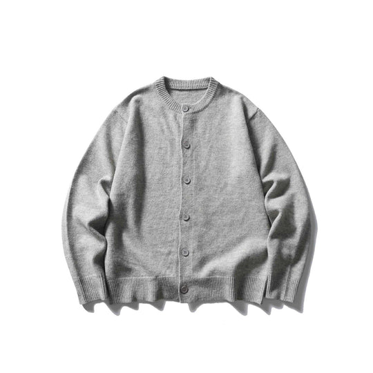 Damen Feinstrick-Cardigan mit Rundhalsausschnitt, durchgehender Knopfleiste und breiten Rippbündchen Nord Taschen