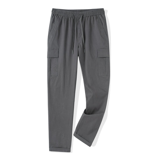 Herren Cargo-Jogginghose mit elastischem Bund, Kordelzug und aufgesetzten Klappentaschen Nord Taschen