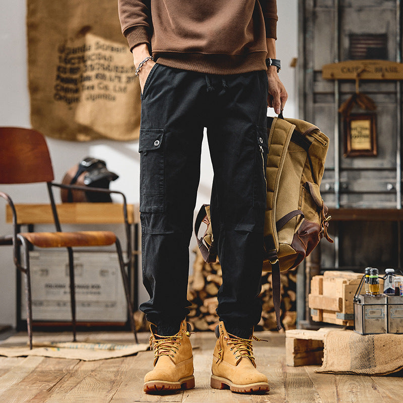 Herren Cargo-Joggerhose mit elastischem Bund und Multifachtaschen Nord Taschen