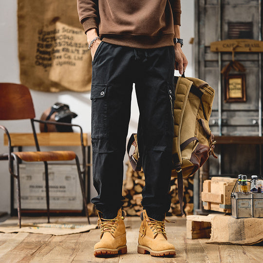 Herren Cargo-Joggerhose mit elastischem Bund und Multifachtaschen Nord Taschen