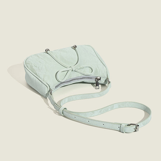 Damen elegante Mini-Handtasche mit verspieltem Kordelzug Nord Taschen