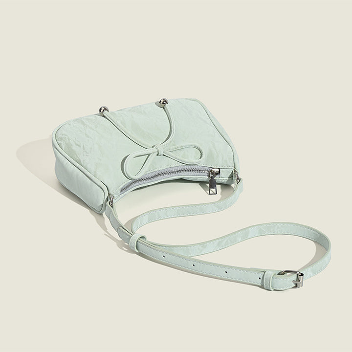 Damen elegante Mini-Handtasche mit verspieltem Kordelzug Nord Taschen
