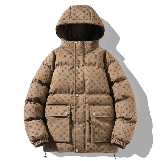 Herren Wattierter Kapuzenparka mit Thermofüllung wasserabweisender Oberfläche & Multifunktionstaschen Nord Taschen