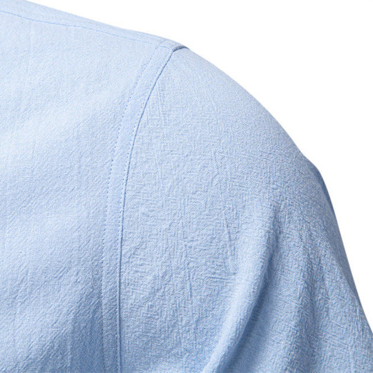 Herren Kurzarm Henley-Shirt mit praktischer Knopfleiste und modernem Design