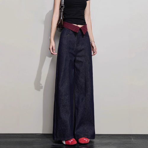 Damen Weit geschnittene Jeanshose Nord Taschen 1789268673