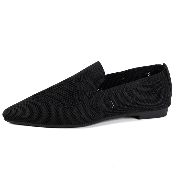 Damen Ballerinas mit kreativem Hahnentrittmuster und flexiblem Fußbett