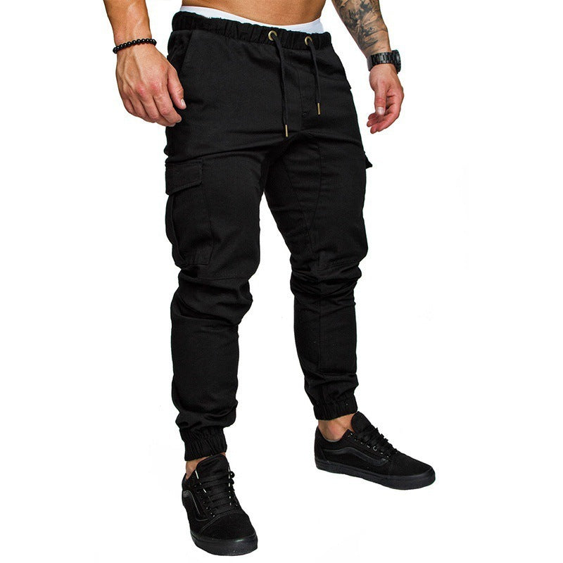 Herren Slim-Fit Cargo-Joggerhose mit elastischem Tunnelzug, verstärkten Nähten und Mehrfachtaschen Nord Taschen
