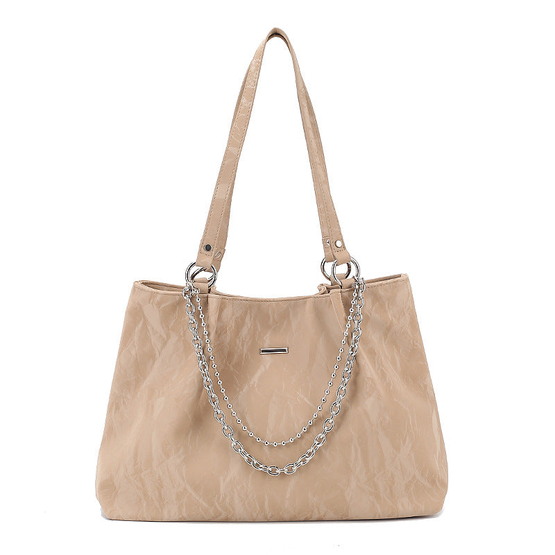 Damen Handtasche mit dekorativem Kettenakzent Nord Taschen