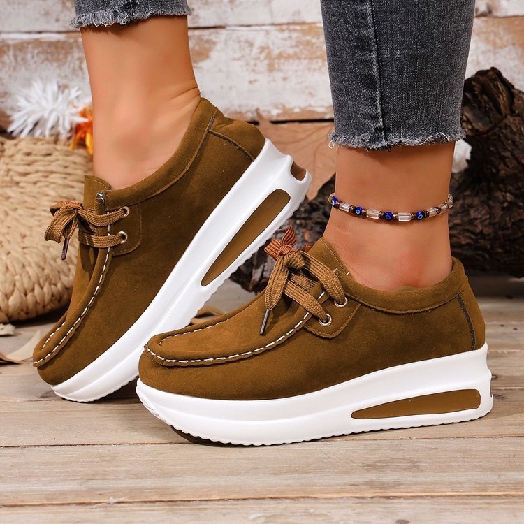 Damen nan Keil-Sneaker im Mokassin-Stil mit dämpfender Luftkissen-Plateausohle Nord Taschen