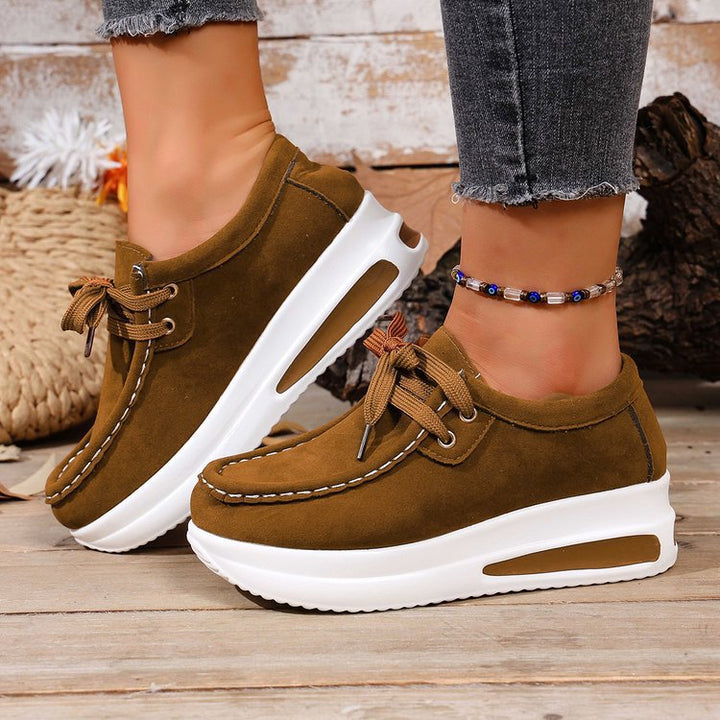 Damen nan Keil-Sneaker im Mokassin-Stil mit dämpfender Luftkissen-Plateausohle Nord Taschen