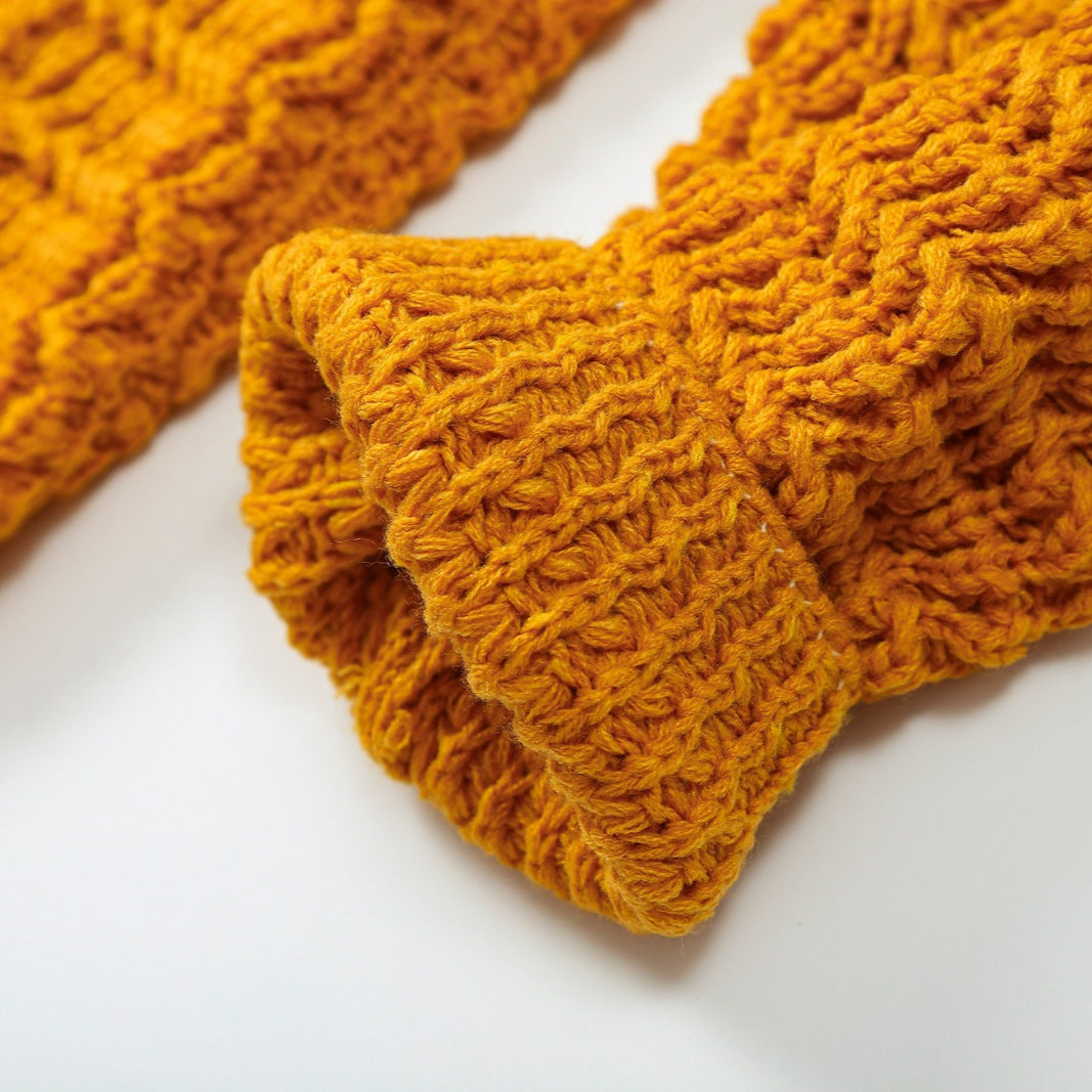 Damen Grobstrukturierter Häkel-Cardigan mit stoffbezogenen Knöpfen und aufgesetzten Taschen Nord Taschen