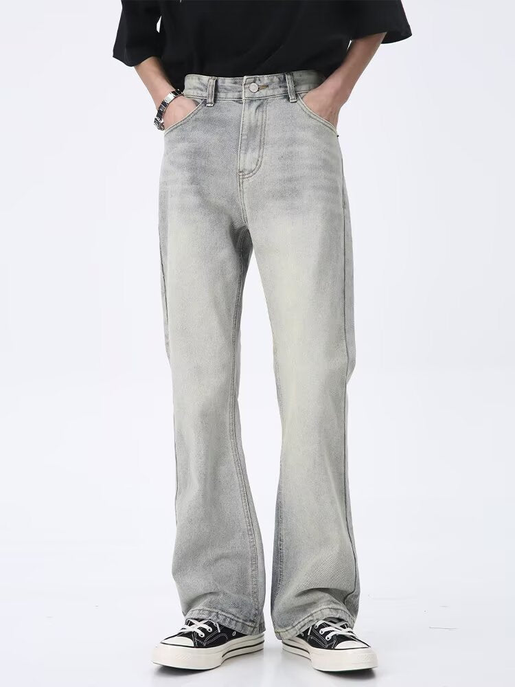 Herren Lässige Hochtaillierte Jeans Nord Taschen