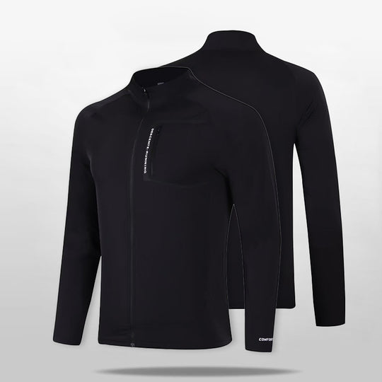 Herren atmungsaktive winddichte Lauf‑Softshelljacke mit Stehkragen und Brusttasche Nord Taschen