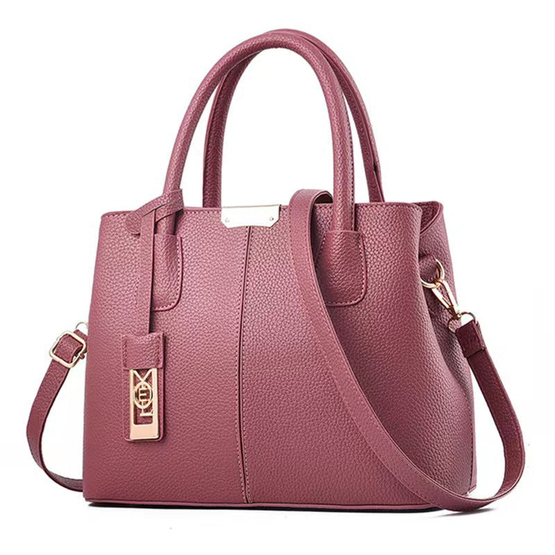 Damen moderne Handtasche mit strukturiertem Design und abnehmbarem Schultergurt Nord Taschen