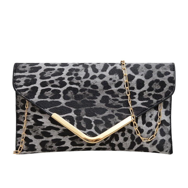 Damen elegante Clutch-Tasche mit trendigem Leoparden-Muster Nord Taschen