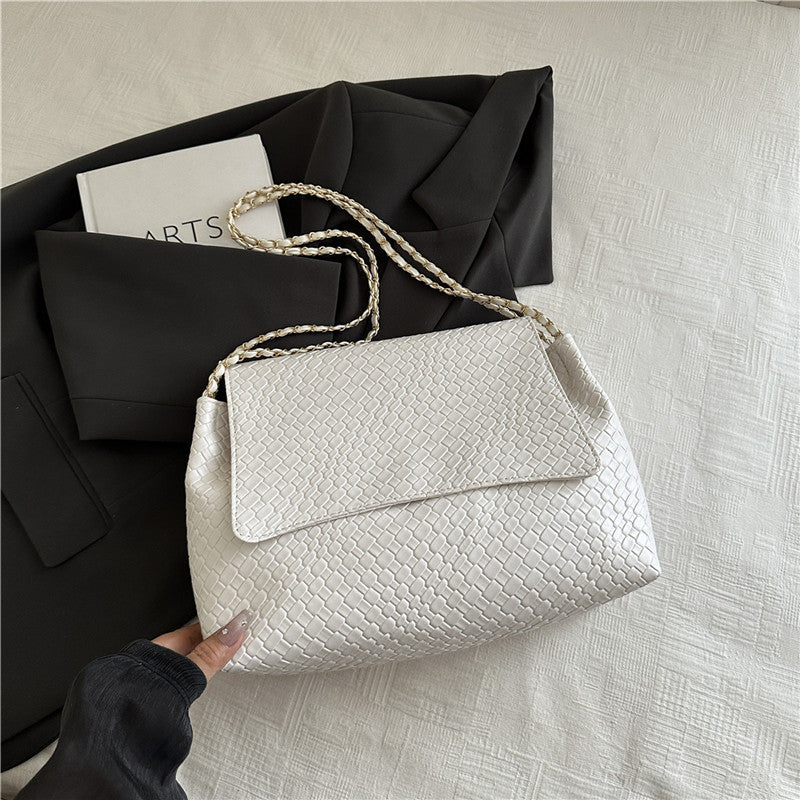 Damen elegante Umhängetasche mit geflochtenem Design Nord Taschen