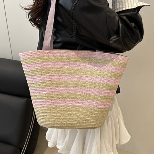 Damen Strandtasche mit vielseitigem Tragekomfort und modernen Streifen Nord Taschen