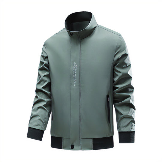 Herren Sportliche Übergangsjacke mit hochschließendem Kragen und seitlichen Reißverschlusstaschen Nord Taschen