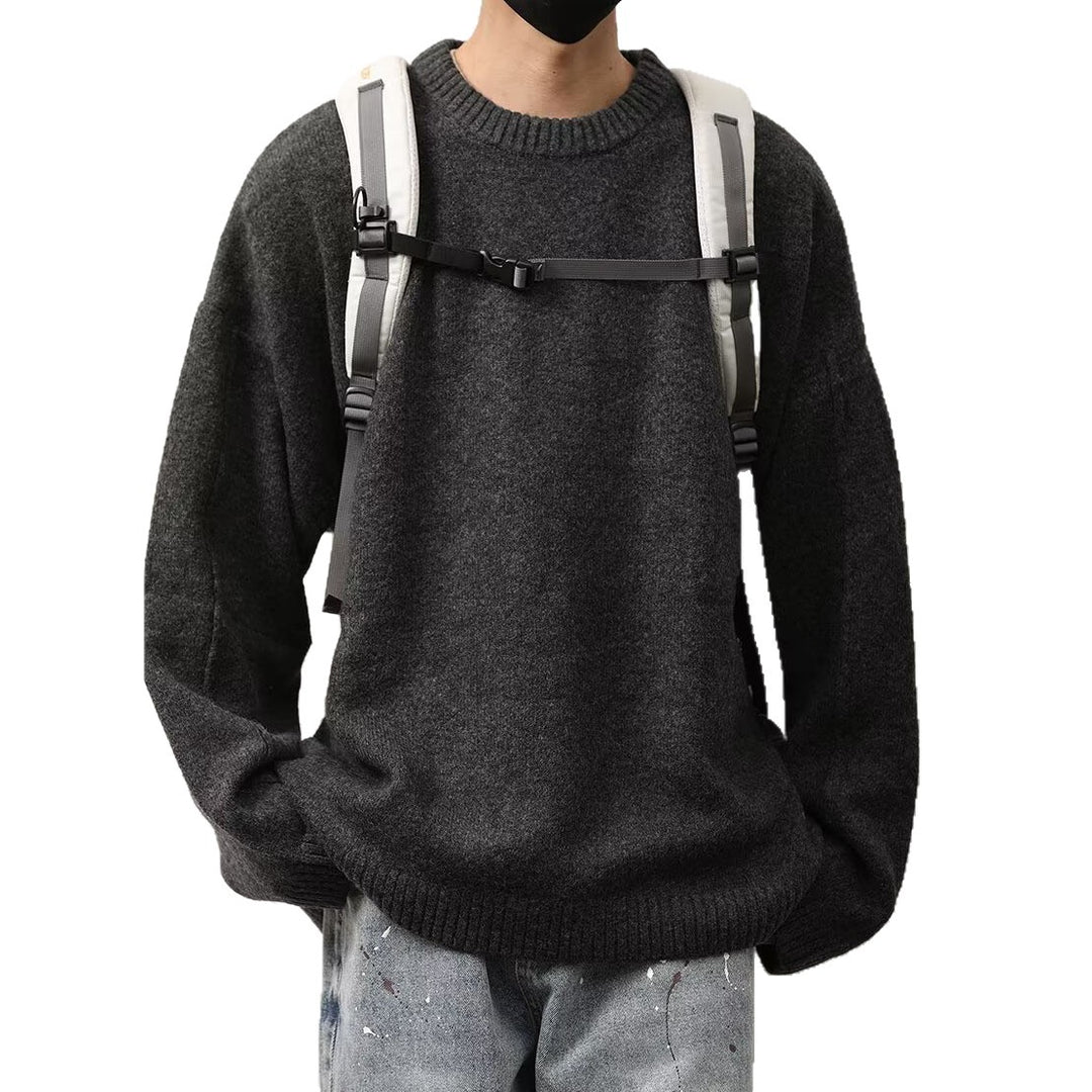 Herren Lockerer Strickpullover Nord Taschen