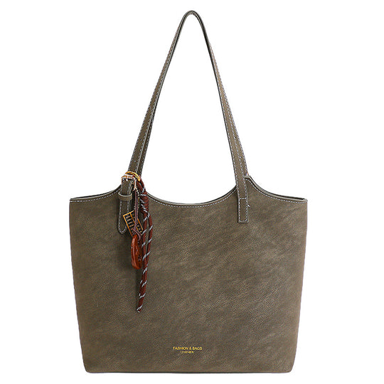 Damen elegante Umhängetasche aus weichem Wildleder Nord Taschen