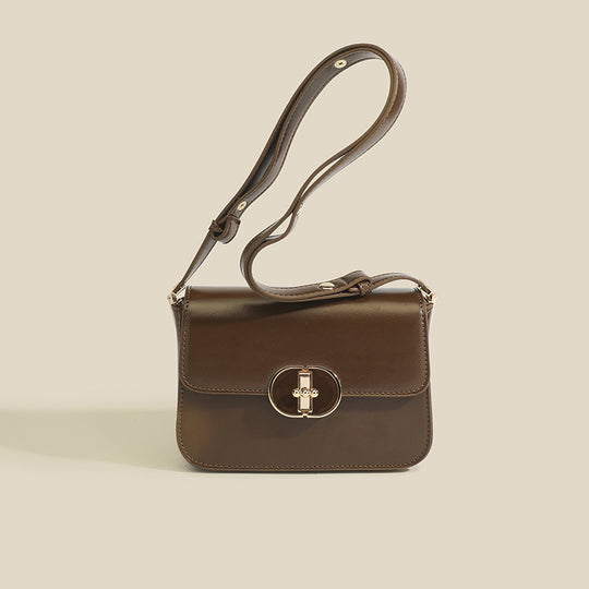 Damen Crossbody-Tasche mit elegantem Drehverschluss und feinem Kunstleder Nord Taschen